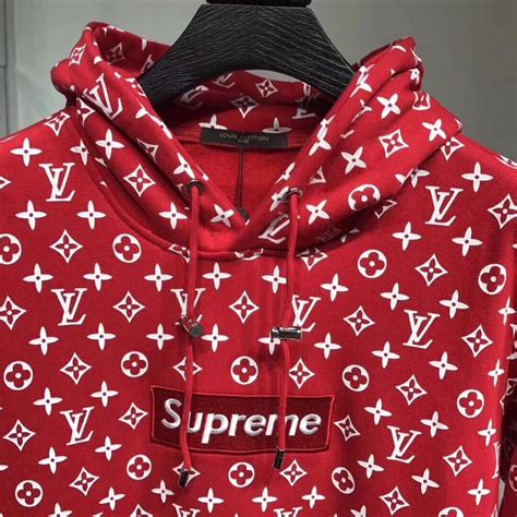 fake louis vuitton supreme hoodie vs real|supreme louis vuitton hoodie scam.